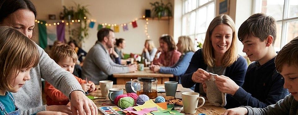Kunterbuntes Café – Gemeinsam kreativ im Familienalltag